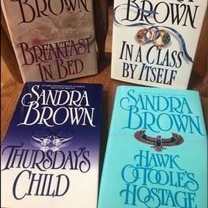 SANDRA BROWN 4 LIKE NEW HARDCOVERS WITH JACKETS